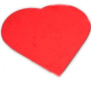 TAVOLETTE CUORE ROSSO/LATTE PZ.15